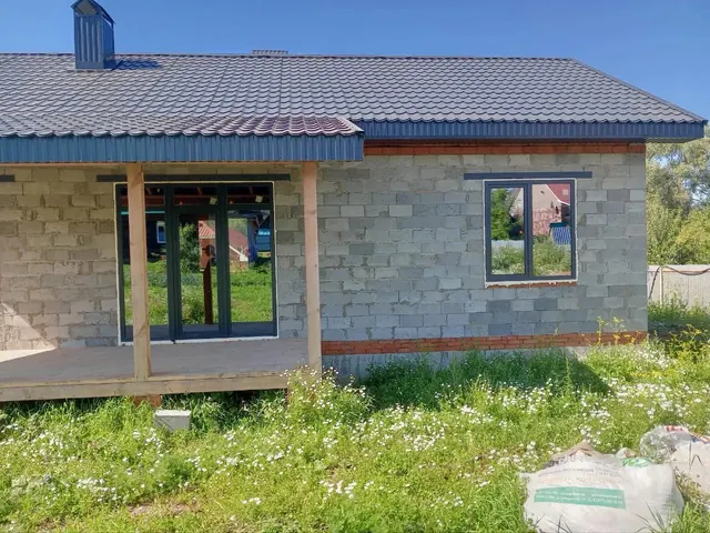 Панорамное остекление строящегося дома
